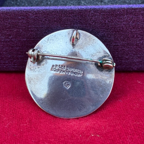 Aztec Calendar Pendant/Pin (Sterling Silver) - Picture 3 of 3